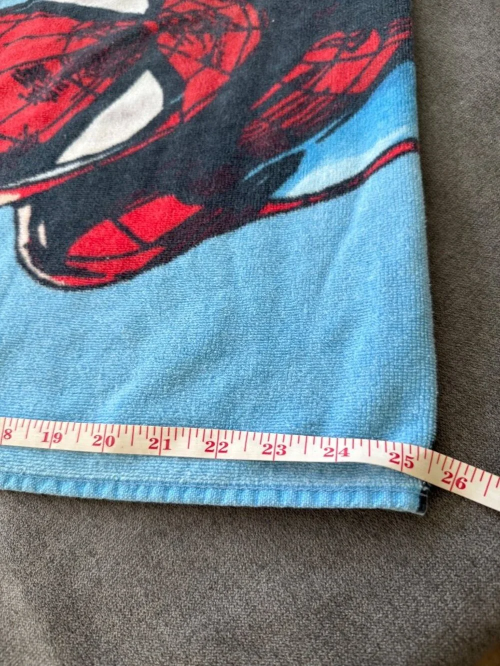 Marvel Spider-Man Cotton Beach Towel Red & Blue Web-Slinger Design 28